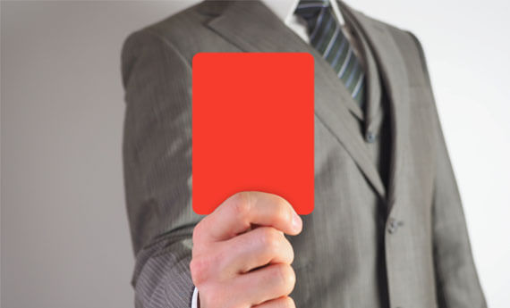 landlord with banning order offence red card