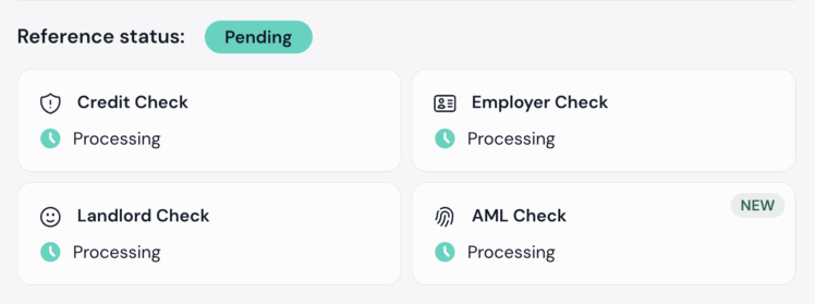 AML Checks in the lap landlord dashboard